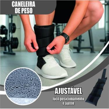Imagem de Par Caneleira PVC de Peso 2kg, 5kg e 10kg Academia Tornozeleira Fisiot