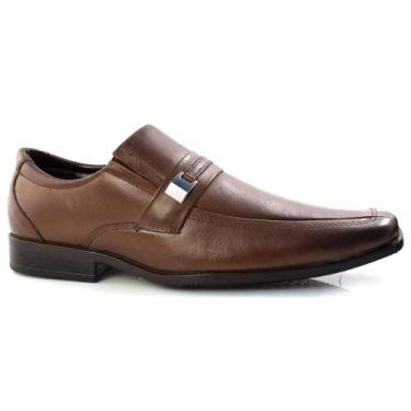 Imagem de Sapato Social de Couro Masculino Zapattero 7512, Marrom, 39