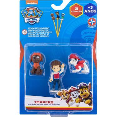 Imagem de JOGO PAW PATROL TOPPER TRIO ZUMA RYDER E MARSHALL ESTRELA