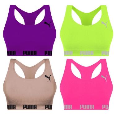 Imagem de Kit 4 Tops Puma Nadador Sem Costura Feminino