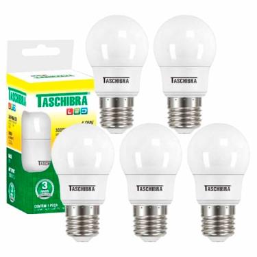 Imagem de 5 Lâmpada Bulbo Led Tkl 30 4,9w Taschibra Luz Quente 3000k