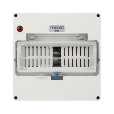 Imagem de Hyuduo Caixa de Distribuição de Energia, Plástico à Prova de água IP66, Gabinete de Disjuntor de 8 Vias para Uso Externo, Fácil Instalação para Sistemas Elétricos