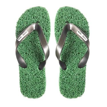 Imagem de Chinelo Casual Conforto Masculino indicado para pessoas que sofrem com Fascite Plantar, esporão de calcâneo, Hiperidrose PLantar e Neuroma de Morton, além disso, dá a sensação de estar pisando em um tapete macio. (Verde, 35/36, BR, Adulto, Faixa Numérico, 35, 36)