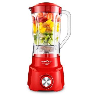 Imagem de Liquidificador Britânia Diamante Vermelho 4 Velocidades 1050W 220V