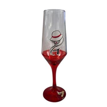 Imagem de Taça Pomba Gira Maria Navalha Champagne Buffet Vidro 186Ml