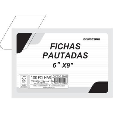 Imagem de Ficha Pautada 6X9 229X153CM - SD Inovacoes
