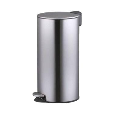 Imagem de Lixeira Inox Redonda 30 Litros Com Pedal Fechamento Soft