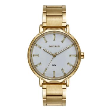 Imagem de Relógio Seculus Feminino Ref: 77319lpsvds1 Fashion Dourado