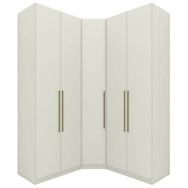 Imagem de Guarda Roupa Modulado 3 Pecas 241x162 Cm Seletto Areia Henn Areia - OU