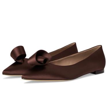 Imagem de Cole Haan Sapatilha feminina de balé Florette Skimmers, Dk Choco cetim, 40