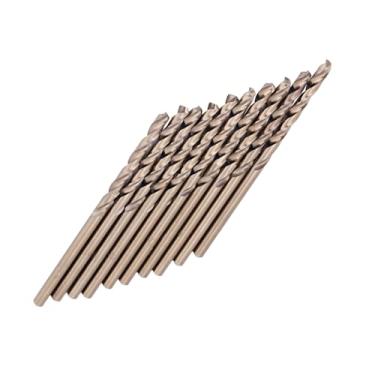 Imagem de Conjunto de brocas torcidas de cobalto M35 de alto desempenho, pacote com 10, para entusiastas de bricolage (3,2 mm)