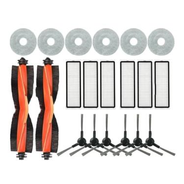 Imagem de Compatible With Xiaomi Robot Vacuum S20+ Plus B108GL/ S10+ Plus B105 Parts Main Roller Side Brush Hepa Filter Mop Cloth Accessories(Clear)