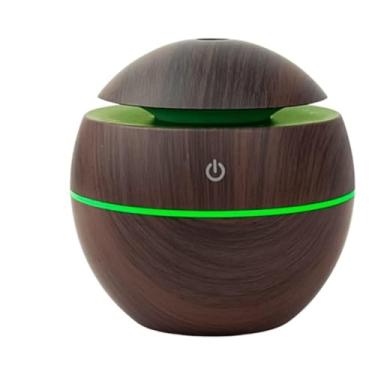 Imagem de Umidificador Difusor De Ar Purificador Elétrico Ultrassônico Com Luz Led De Madeira