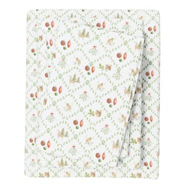 Imagem de Great Bay Home Jogo de lençol de flanela de Natal California King Size - 100% algodão turco, escovado, lençol de cama de inverno - ultramacio, aconchegante, conjunto de cama de férias de 4 peças