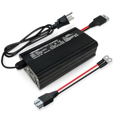 Imagem de YZPOWER Carregador De Bateria 14,6 V 20 A Lifepo4 Para Baterias Fosfato Ferro-Lítio 12,8 12 Ac-Dc Automático Inteligente Portátil Carro, Barco, Trailer, Cortador Grama, Motocicleta, Carrinho Golfe