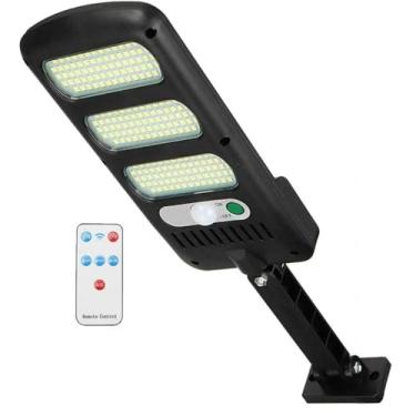 Imagem de Kit Com 2 Luminárias Solares Externas À Prova D'Água, Refletores Com Sensor De Movimento, Controle Remoto, Iluminação De Rua, Para Quintal, Pátio E Jardim(2pos)