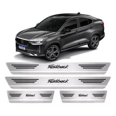 Imagem de Jogo Soleiras de Portas Carro Fiat Fastback 22 a 24 Aço Inox - MULT EN