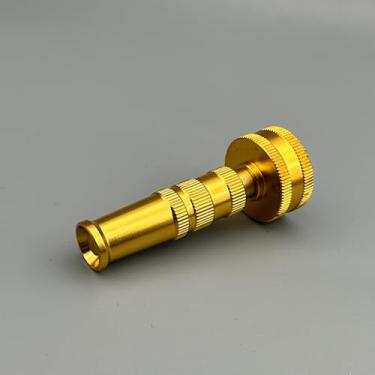 Imagem de Bocal de mangueira de latão resistente, bocal de mangueira de torção ajustável, bocal de vassoura a jato, pulverizador de jardim