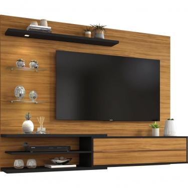Imagem de Painel Para Tv Nt 1115 Freijó Com Preto - Notável