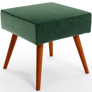 Imagem de Puff Banqueta Decorativa Com Pés Palito Facto Verde Musgo