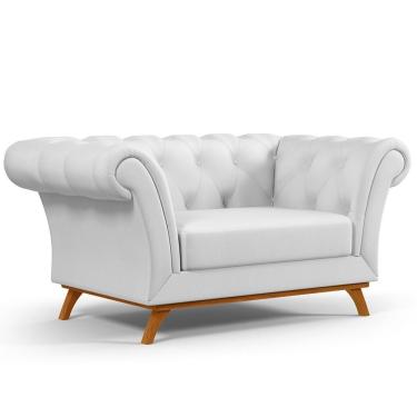 Imagem de Sofá 2 Lugares Império 150 Cm Corano Branco C-12