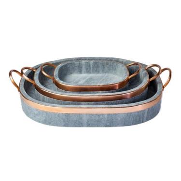 Imagem de Jogo de Travessa Oval Lasanheira em Pedra Sabão - So Jos