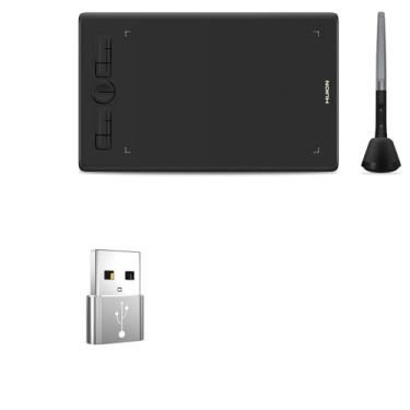 Imagem de BoxWave Adaptador compatível com Huion Inspiroy H580X - USB-A para C PortChanger (pacote com 5), USB Tipo-C OTG USB-A Converte Dados de Carregamento - Prata Metálico
