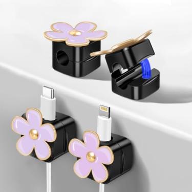 Imagem de Organizador de cabo magnético, gerenciamento de cabos adesivos de fácil segurança, organizador de suporte de fio, ocultar ou organizar clipes de cabo carregador USB para casa, escritório, carro, mesa