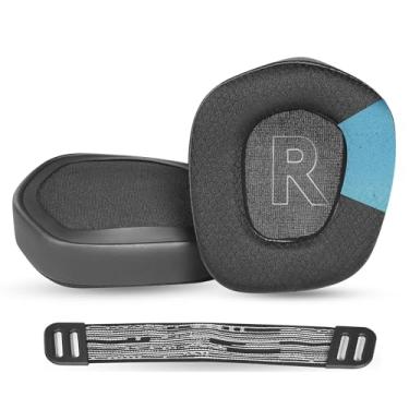 Imagem de Almofadas auriculares G733 de substituição e faixa de cabeça para fones de ouvido Logitech G733, G535, G335 com tecido respirável e camada de gel refrescante