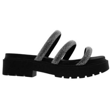 Imagem de Sandália Papete Feminina Vizzano 6499.124 Preto-Feminino