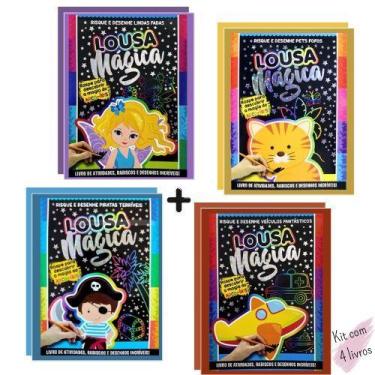 Imagem de Kit Mundo da Lousa Mágica  Fadas, Pets, Piratas e Veículos - Pé da Let