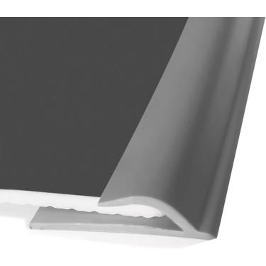 Imagem de Tira De Plástico Para Carpete, Bordas De Acabamento Extra Longas, Perfil Decorativo De 3,5cm De Largura Bar Para Piso De Vinil, Fácil De Cortar & Instalar, Light Gray, Length-7m(22.9ft)