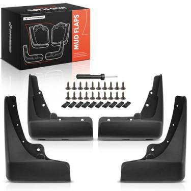 Imagem de A-Premium Conjunto de 4 peças de abas de lama protetores contra respingos, para-lamas com kits de hardware acessório compatível com Dodge Charger 2015 2016 2017 2018, dianteiro e traseiro, lado do