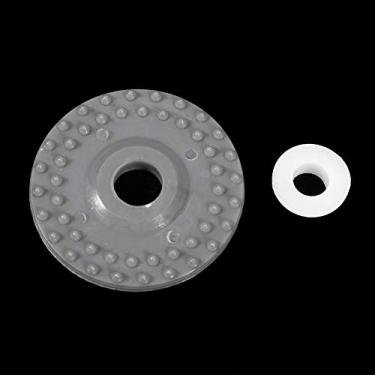 Imagem de Yctze Peças para Máquinas de tricô - 4 Rodas de Borracha e 4 Anéis para Palheta Prateada SK840 SK580 SK270 SK218 SK325 e Mais