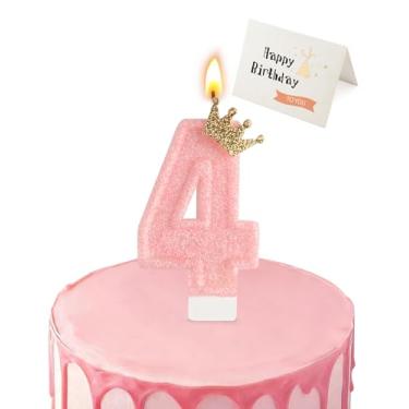 Imagem de Velas com número de aniversário, (número 4)