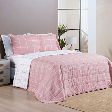 Imagem de Cobre Leito Austin King 03 Peças - Rosa