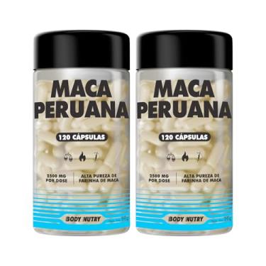 Imagem de Kit 2x Maca Peruana Premium 2500mg 100% Pura Pote 120 Cápsulas Matéria Prima Importada Para Homens e Mulheres | Energia Resistência
