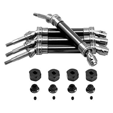 Imagem de Eixo de transmissão dianteiro e traseiro 117-140 mm para carro escala 1:10, preto