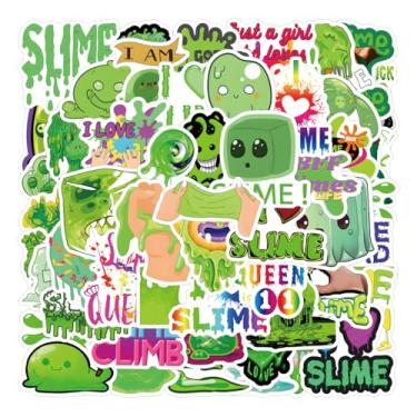Imagem de 55pcs Slime Stickers Pack, Cartoon Cute Vinyl Waterproof Decals for Water Bottle,Laptop,Phone,Skateboard,Scrapbooking,Bumper for Kids Teens Adults Fans for Party Supply
