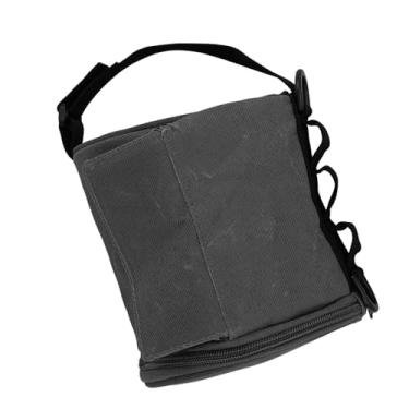 Imagem de Cryfokt Pendurado Suporte de Higiênico à Prova Dwaterproof água Portátil Acampamento Ao Ar Livre Dispensador Tecido Oxford Pano para Piqueniques e Churrascos (Preto)