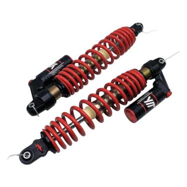 Imagem de Conjunto de amortecedor dianteiro genuíno de 2 peças (vermelho ou branco) para Liangzi para Odes 1000 ATV Quad GO Kart Parts No.17001010120 (Cor: Vermelho)