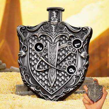 Imagem de Roleta Dice V3.0 The Final TTRPG Click to Roll Spinning Dice Upgrade para RPG Conjuntos de dados DND Pressione para rolar equilibrado e justo Feito de liga de zinco tamanho bolso leitura de precisão