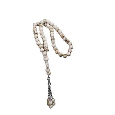 Imagem de Pulseira de contas de oração Mala 33/99 com pingente de pedra curativa, colar de ioga, presente para homens e mulheres, One Size, Acrílico, Sem Pedra Preciosa