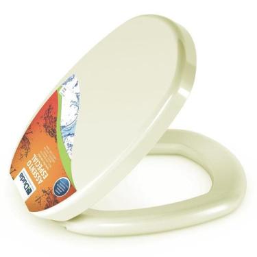 Imagem de Assento Almofadado Fast Bege Tampa Para Vaso Deca - Duda