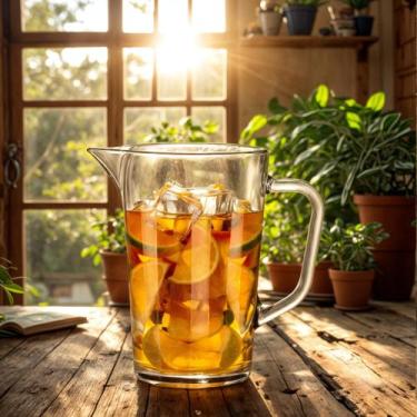 Imagem de Jarra de Vidro para Água ou Suco Ruvolo Mix 1.2 Litros