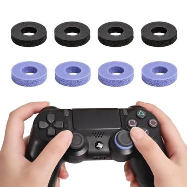 Imagem de Tandoler 8 Pack Handle Joystick Enhanced Buffer Ring for PlayStation 5 Accessories, Gaming Accessories, for PS4,for PS5, for Xbox One, for Xbox Elite，Precision Rings for PS5（Black/Purple