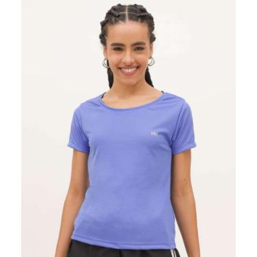 Imagem de Blusa Feminina Fitness Básica Marisa-01069, Azul, P