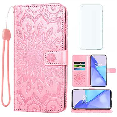 Imagem de Capa de telefone para OnePlus 9 OnePlus9 5G capa carteira com protetor de tela de vidro temperado couro fino flip capa suporte suporte acessórios One Plus9 On 1 Plus 1plus One+ 1+ 1+9 nove mulheres