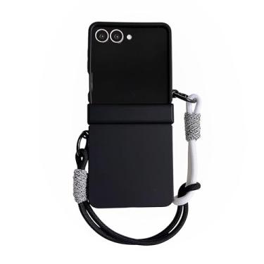 Imagem de Capa de celular fofa com cores em degradê para Samsung Galaxy Z Flip 7 6 5 4 3 Zflip7 Flip6 5g com alça de mão anti-perda e proteção traseira (para Galaxy Z Flip 4/1)