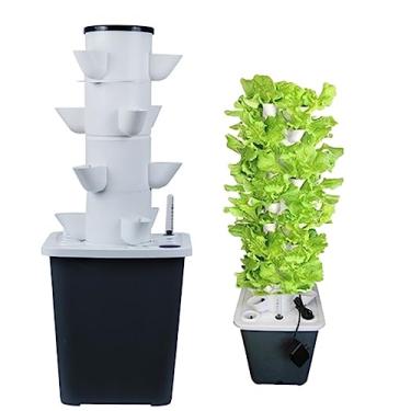 Imagem de LMJYU Sistema de cultivo hidropônico de jardim 15/20/25/30 cápsulas, kit de cultivo aeropônico, sistema de plantio aquapônico com bomba hidratante, adaptador, vasos de rede, temporizador para ervas